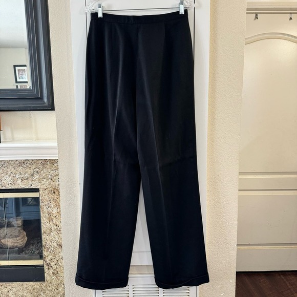 Vintage Lauren Ralph Lauren Straight Leg Wool Trousers Pants Size 12 - Picture 3 of 5